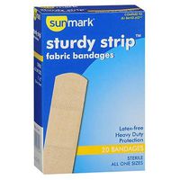 Sunmark Sunmark Sturdy Strip Fabric Bandages All One Size, All One Size 20 each