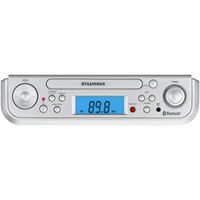 Sylvania SKCR2713 Under Counter CD Player with Radio and Bluetooth, Silver