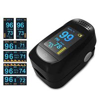 Fingertip Pulse Oximeter Blood Oxygen Sensor,Blood Oxygen Meter,Oxygen Meter Portable Digital Blood Oxygen FDA Approved Pulse Sensor Meter with Alarm and Pulse Rate Monitor for Adults and Children