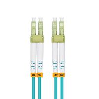 Jeirdus 100Meters 328ft LC to LC 10G OM3 Indoor Armored Duplex Fiber Optic Cable Jumper Optical Patch Cord Multimode 50/125 100M LC-LC