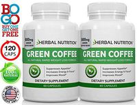 Green Coffee Extract for Weight Loss 120 Capsules Two Month Supply 800mg at 50% Chlorogenic Acid Weight Loss Supplement MFD USA
