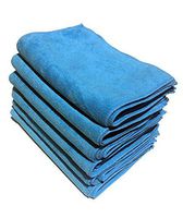 [36 Pack] Microfiber Cleaning Cloths - 100% Microfiber - Blue Color - Reusable, Washable, and Eco-Friendly! (36)