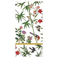 Caspari Chinese Wallpaper Facial Tissue Hankies in Cream - Pack of 10