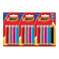 BIC Classic Lighter, Assorted Colors, 3 Pack of 5