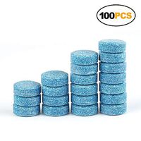 Car Windshield Glass Cleaning Tablets,Windshield Washer Detergent Cleaning Solid Wiper Multifunctional Effervescent Tablets Spray Cleaner （100 pcs）