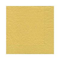 Caspari Solid Paper Luncheon Napkins in Gold, 20 Per Package