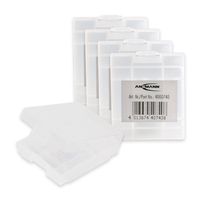 ANSMANN Battery Case for 4x AA/AAA Rechargeable Batteries - Batterybox Storage Case for Transport & Protection (5-Pack)