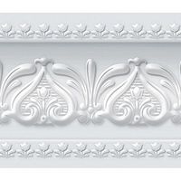 Royal Tulip Peel and Stick Wall Border Easy to Apply (Neutral Gray)