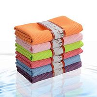 Viviya Microfiber Cleaning Cloth Kitchen Dish Cloths & Dish Towels Car Cleaning Tools Electronics Cleaners Washcloth Washable reusable 6-Pack 12"x16" (A set)