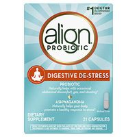 Align Digestive DE-Stress Probiotic + Herbal Ashwagandha Supplement, Dietary Supplement, 21 Capsules