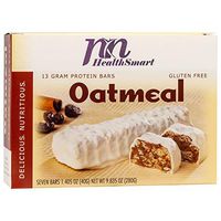 HealthSmart - High Protein Diet Bar - Oatmeal - 13g Protein - Low Calorie - Gluten Free (7/Box)