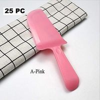 Wonderful Deluxe Disposable Plastic Tableware Premium Cake Knives Cutlery For Party & BBQ - 25 PC (A-Pink)