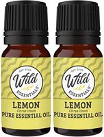 Wild Essentials Lemon 100% Pure Essential Oil 2 Pack - 10ml, Therapeutic Grade, Energizing, Uplifting, Clean