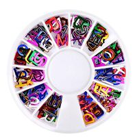Nail Art Tool,Putars Fashion Diamonds Dazzling Tips Nail Sticker Sequins Colorful Nail Art Decoration Multicolor