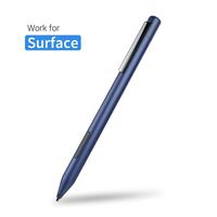 Surface Pen for Microsoft Surface Pro 6，Penoval Active Stylus for touch screen, Compatible for Surface Pro 5/Pro 4/Pro 3/2018/2017/Go/Laptop and More, 4A Batteries for surface pen-Dark Blue