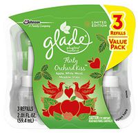 Glade PlugIns Scented Oil Air Freshener Refill, Flirty Orchard Kiss, 3 Refills, 2.01 fl oz