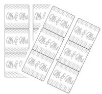 120ct Mr & Mrs Stickers