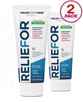 Quick Absorbing Reliefor Cream, Long-Lasting Pain Relief Cream for Shoulder, Back, Knee, Neck, Elbow, Arthritis Pain - 4 oz Tube, 2 Pack