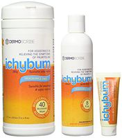 Ichybum Value Deal: Anal Itching Cream, Gentle Wash and Flushable Wipes
