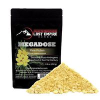 Wild Harvested Pine Pollen Megadose (250g) - NON-IRRADIATED! - Nootropic Herb Supports Immune System Health, Boosts Energy, Antioxidant & Androgenic - Gluten Free/Vegan/Paleo/Keto Friendly