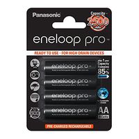 Panasonic BK-3HCCE4BE Eneloop Pro AA High Capacity Ni-MH Pre-Charged Rechargeable Batteries (Pack of 4)