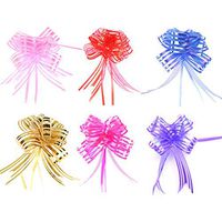 RAYNAG 60Pieces Organza Gift Pull Bows String Ribbon Gift Wrap Ribbons Bows for Baby Shower Gifts, Christmas Presents, Special Occasions