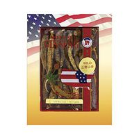 Hsu's Ginseng SKU 0301-2 | Wild Long Large | Wild American Ginseng | 许氏花旗参正野山參長型大號 | 2 oz Box, 西洋参, 野山參
