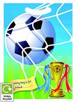 PACK OF 50 = FOOTBALL THEME = CELLOPHANE PARTY BAGS / LOOT BAGS / GIFTS / TOYS