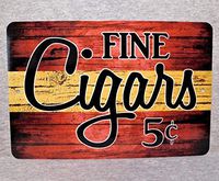Flowershave357 Metal Sign Cigars Tobacco Smoker Cigar Smoke Shop Smoking Vintage Replica Garage Man cave Plaque Aluminum