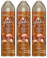 Glade Air Freshener Spray - Nutcracker Delight - Net Wt. 8 OZ (227 g) Per Can - Pack of 3 Cans