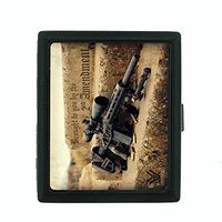 2nd Amendment D1 Small Black Metal Cigarette Case Gun Rights Arms Constitution