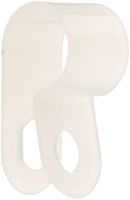 Standard Duty Nylon Cable Clamp, 0.312" Diameter, 0.394" Width, Natural