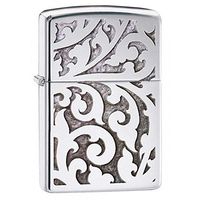 Zippo Personalized Message Engraved on Backside Customized Part6 Zippo Lighter Windproof Lighter (Filigree)