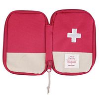 laize Mini Red First Aid Emergency Survival Kit for Home Portable Medical Bag Emergency Survival Storage Bag for Camping