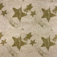 Black Cat Avenue 20"x30" Christmas Printed Tissue Paper for Gift Wrapping, 20 Sheets, Gold Stars