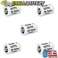 5pc Exell S27PX 6V Silver Oxide Battery EPX27 V27PX 4NR43 KX27 HS3C
