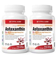 (2-Pack) Vita-Age Astaxanthin Ultra 12mg, 120 Capsules, Supports Joint, Skin, Eye Health Naturally