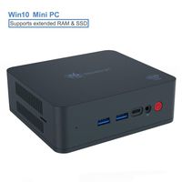 Beelink U55 Windows 10 Mini PC,Intel Core I3 5005U Processor Business Desktop Computer with Intel HD Graphics 5500/8GB RAM+256GB SSD/Dual HDMI/Dual WiFi/BT4.0/Fan (Supports Extended RAM & SSD)