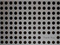 Metallic Silver/White Thank You (Polka Dots) Note Cards w/ Envelopes