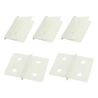 uxcell 5Pcs RC Airplane Spare Parts Beige Nylon Pinned Hinges 27 x 36mm