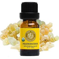 Organic Frankincense Essential Oil, 100% Pure Non-GMO USDA Certified Organic Boswellia Serrata - 10ml Undiluted | Boost Immunity, Pain Relief, Deeply Healing