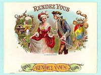 ShopForAllYou Posters & Prints wallfor Living Room Rendez Yous Smoke Cigar Box Label Poster
