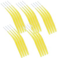 GC Prospec Interdental Brush Curve Aqua S 4 Count, 5 Pack Aqua Yellow