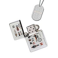 New Vibe Silver Flip Top Lighter - Motocross Dirtbike Helmet Gear