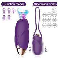 10 Speeds Vibrating - 5 Speeds S$ucking Clitorial Suction and Massger echargeable Toy for Women Bullet Masturbers Toys for Women Six Toy for Couple Thrusting Six Toy for Women
