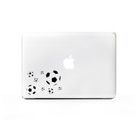 (2X) StickAny Laptop Series Soccer Ball Pattern Sticker for MacBook Pro, Chromebook, Surface Pro, and More (Black)