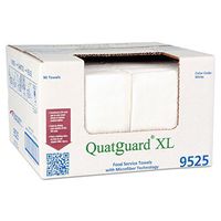 Atlantic Mills 9525 Quatguard XL Microfiber Wipers White 96/Box