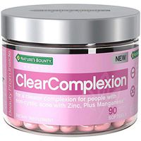 Nature's Bounty Clear Complexion Multivitamins, with Zinc for Immune Support & A Clearer Complexion for People with Non-Cystic Acne*, 90 Softgels