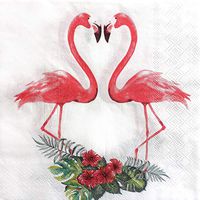 Flamingo & flower Paper Napkins, 20 Count