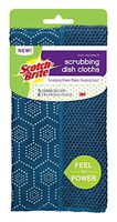Scotch-Brite Non-Scratch Navy Scrubbing Dish Clothes, Scrubbing Power Makes Cleaning Easy, 2 Cloths